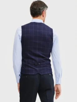 Pako Lorente Kamizelka garniturowa P25SF-8X-003 Granatowy Slim Fit