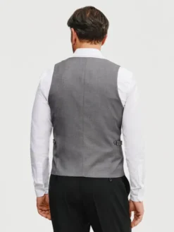 Pako Lorente Kamizelka garniturowa P25SF-8X-002 Szary Slim Fit