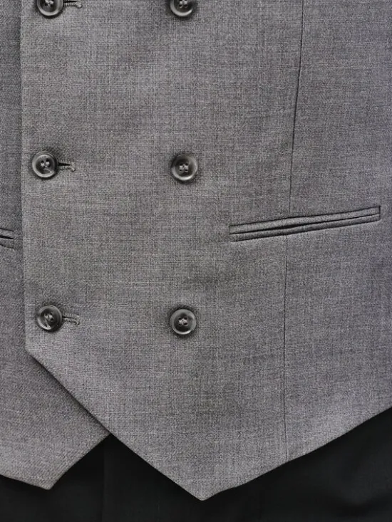 Pako Lorente Kamizelka garniturowa P25SF-8X-002 Szary Slim Fit