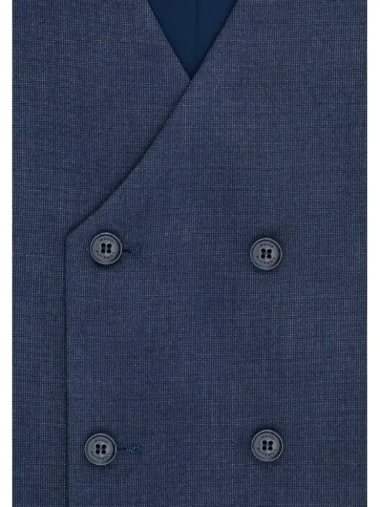 Pako Lorente Kamizelka garniturowa P25WF-8X-002 Granatowy Slim Fit