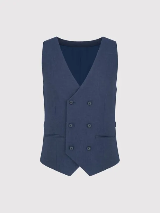 Pako Lorente Kamizelka garniturowa P25WF-8X-002 Granatowy Slim Fit