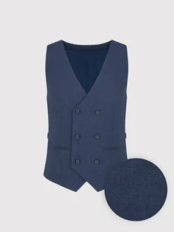 Pako Lorente Kamizelka garniturowa P25WF-8X-002 Granatowy Slim Fit