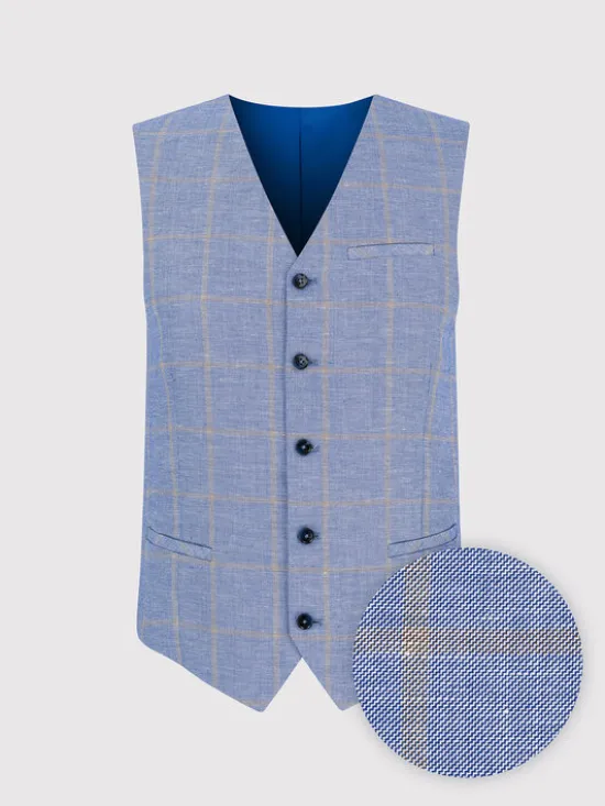 Pako Lorente Kamizelka P24SF-8X-004 Niebieski Slim Fit