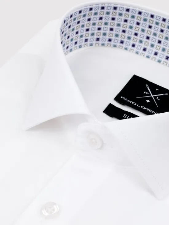 Pako Lorente Koszula P25SF-1X-052 Biały Slim Fit