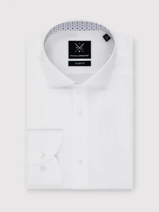Pako Lorente Koszula P25SF-1X-052 Biały Slim Fit
