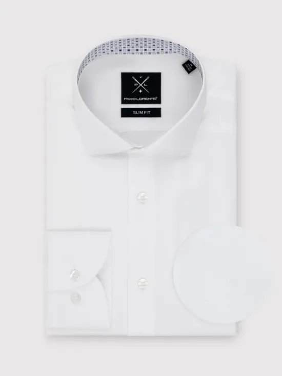 Pako Lorente Koszula P25SF-1X-052 Biały Slim Fit
