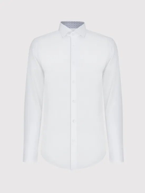 Pako Lorente Koszula P25SF-1X-052 Biały Slim Fit