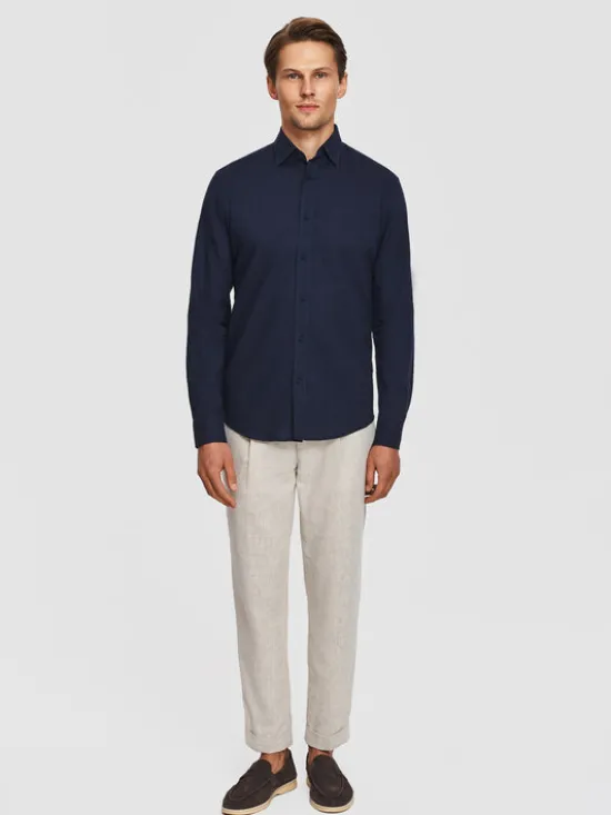 Pako Lorente Koszula P26SF-1X-021 Granatowy Slim Fit