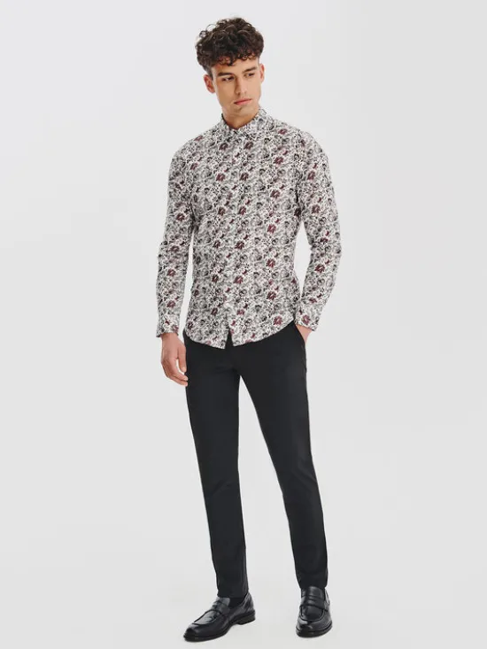 Pako Lorente Koszula P25WF-1X-054 Biały Slim Fit
