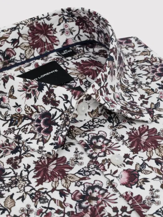 Pako Lorente Koszula P25WF-1X-054 Biały Slim Fit