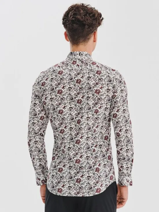 Pako Lorente Koszula P25WF-1X-054 Biały Slim Fit