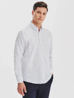Pako Lorente Koszula P25WF-1X-067 Biały Regular Fit