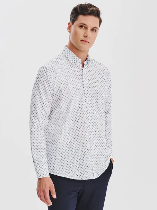 Pako Lorente Koszula P25WF-1X-067 Biały Regular Fit