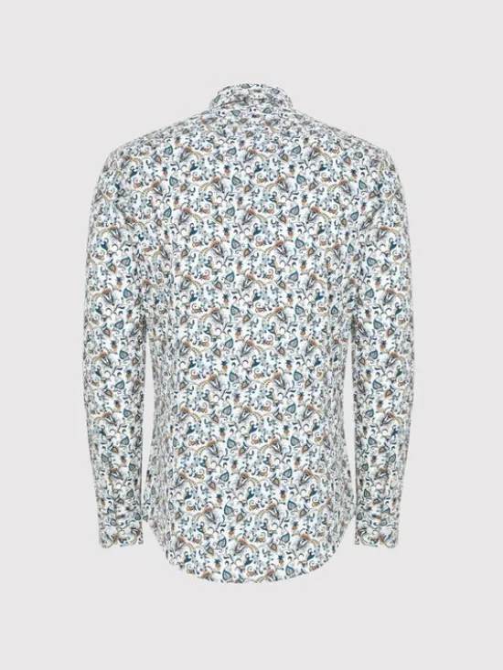 Pako Lorente Koszula P25WN-1X-036 Biały Slim Fit
