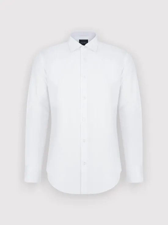 Pako Lorente Koszula P25WN-1X-059 Biały Slim Fit