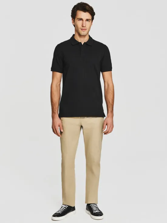 Pako Lorente Polo P26SN-TX-004 Czarny Classic Fit