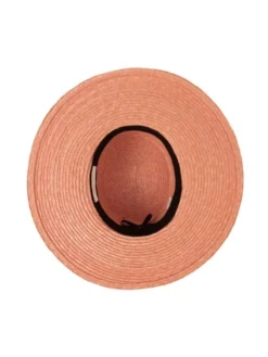 Paris+Hendzel Kapelusz Pink Wide Brim Canotier Różowy