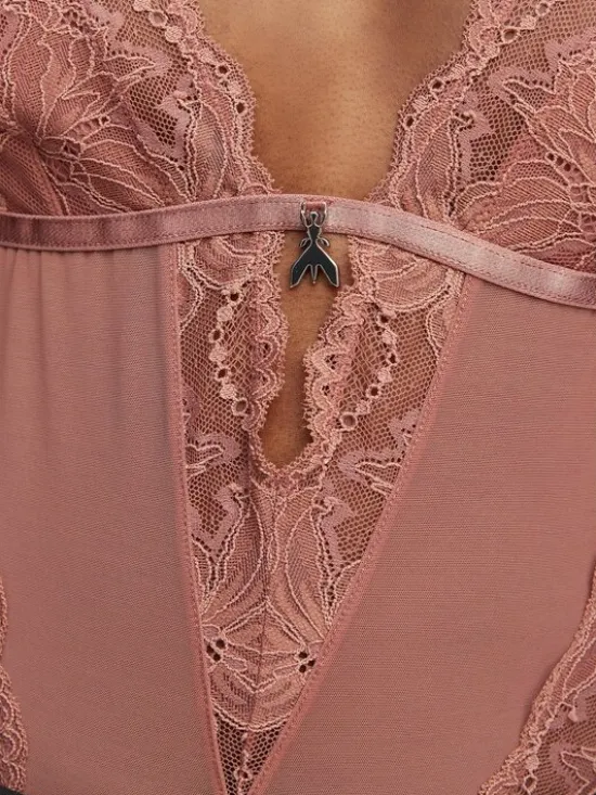 Patrizia Pepe Body 2I0143/A602-B885 Brązowy