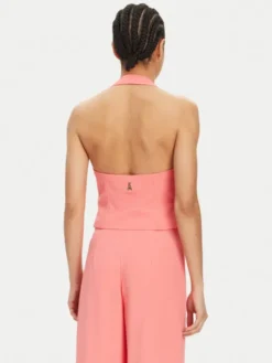 Patrizia Pepe Kamizelka 2C1618 A411 Koralowy Regular Fit