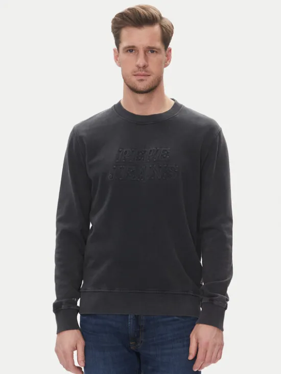 Pepe Jeans Bluza Darius PM582760 Czarny Regular Fit