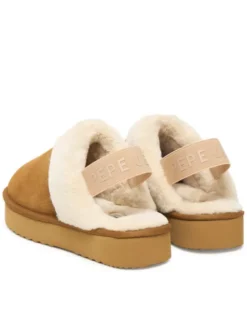 Pepe Jeans Kapcie Dissy Tape W PLS100001 Brązowy