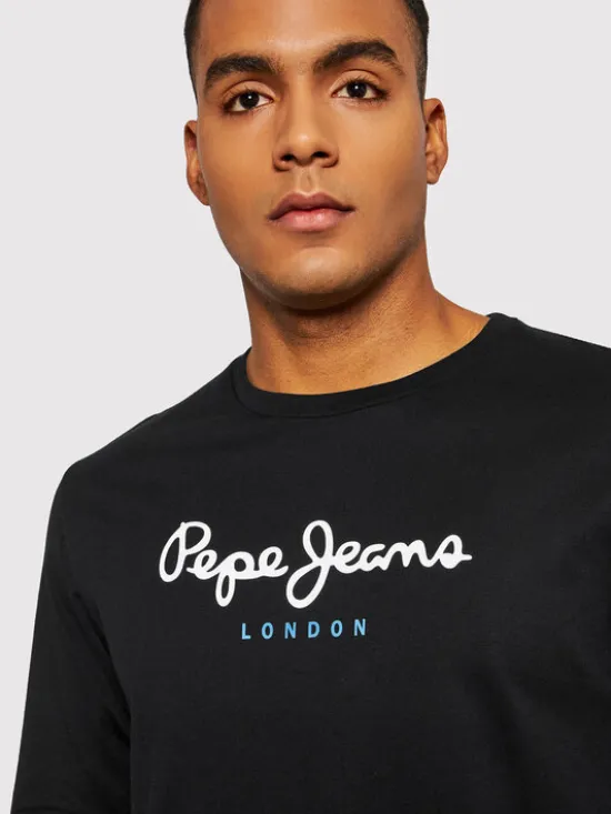 Pepe Jeans Longsleeve Eggo PM508209 Czarny Regular Fit