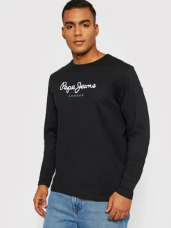 Pepe Jeans Longsleeve Eggo PM508209 Czarny Regular Fit