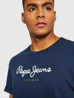 Pepe Jeans T-Shirt Eggo PM508208 Granatowy Regular Fit
