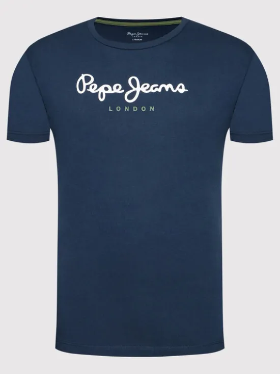 Pepe Jeans T-Shirt Eggo PM508208 Granatowy Regular Fit