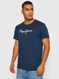Pepe Jeans T-Shirt Eggo PM508208 Granatowy Regular Fit