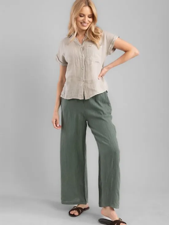 Perso Bluzka CHCE255027F Beżowy Regular Fit