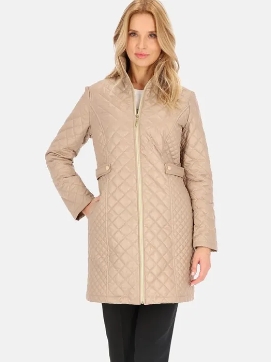 Perso Płaszcz przejściowy BLE241035F Brązowy Regular Fit
