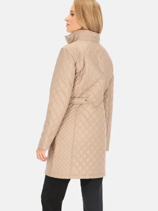 Perso Płaszcz przejściowy BLE241035F Brązowy Regular Fit