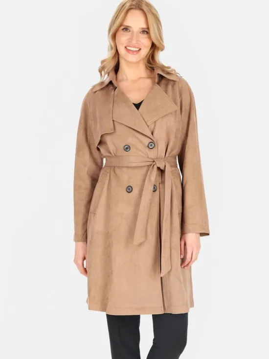 Perso Płaszcz przejściowy BLE252325F Beżowy Regular Fit