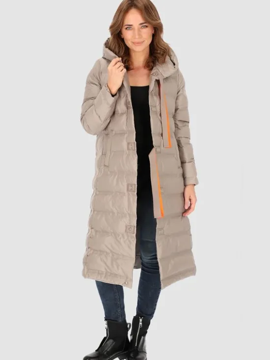 Perso Płaszcz przejściowy BLH231010F Beżowy Regular Fit