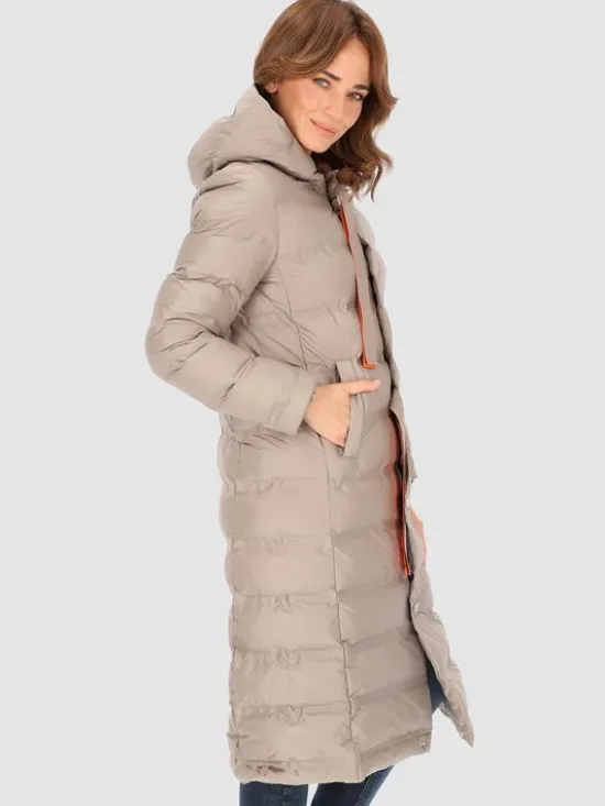 Perso Płaszcz przejściowy BLH231010F Beżowy Regular Fit