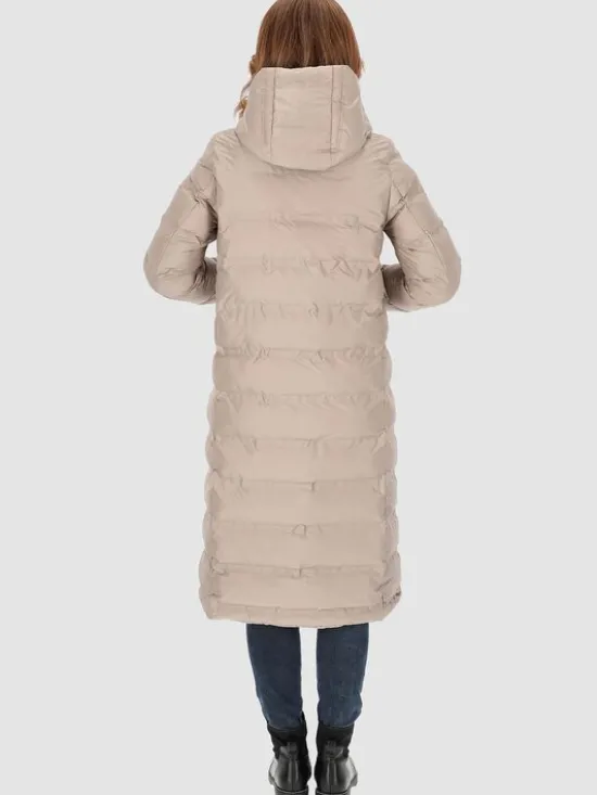 Perso Płaszcz przejściowy BLH231010F Beżowy Regular Fit
