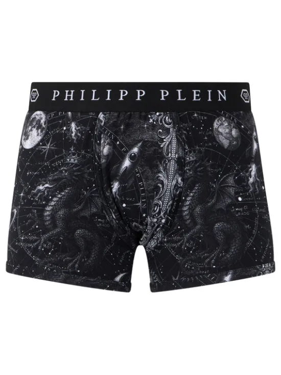 PHILIPP PLEIN Bokserki 31125 Czarny