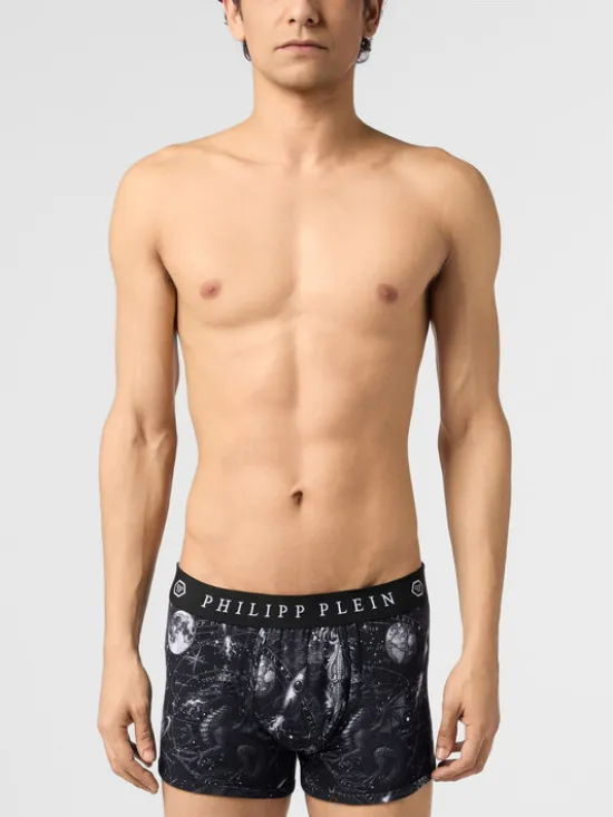 PHILIPP PLEIN Bokserki 31125 Czarny