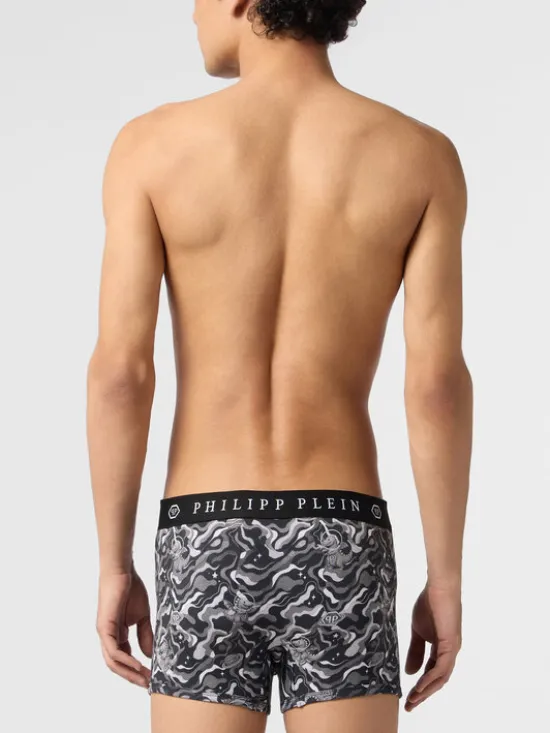 PHILIPP PLEIN Bokserki 31126 Czarny