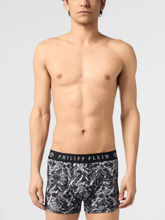 PHILIPP PLEIN Bokserki 31126 Czarny
