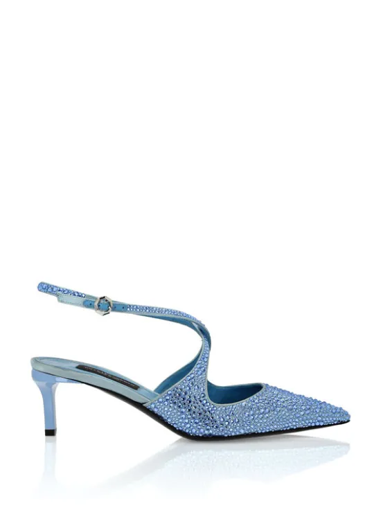 PHILIPP PLEIN Czółenka 24321 Błękitny