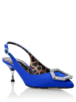 PHILIPP PLEIN Czółenka 6243 Błękitny