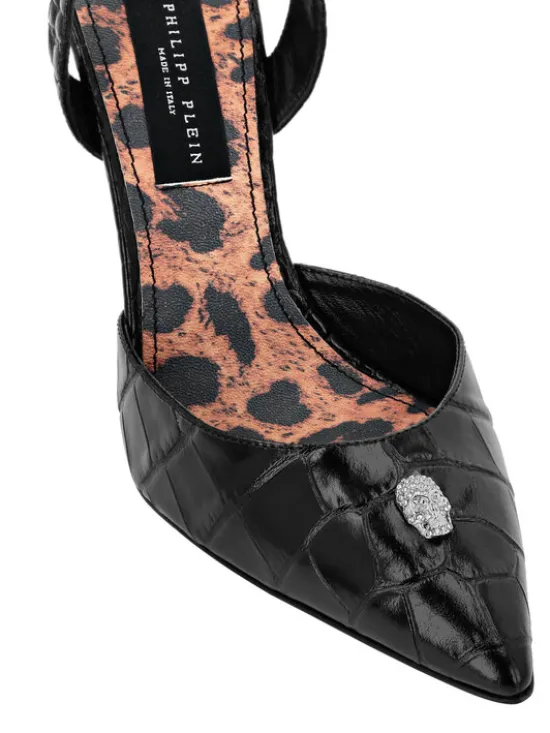PHILIPP PLEIN Czółenka 9399 Czarny