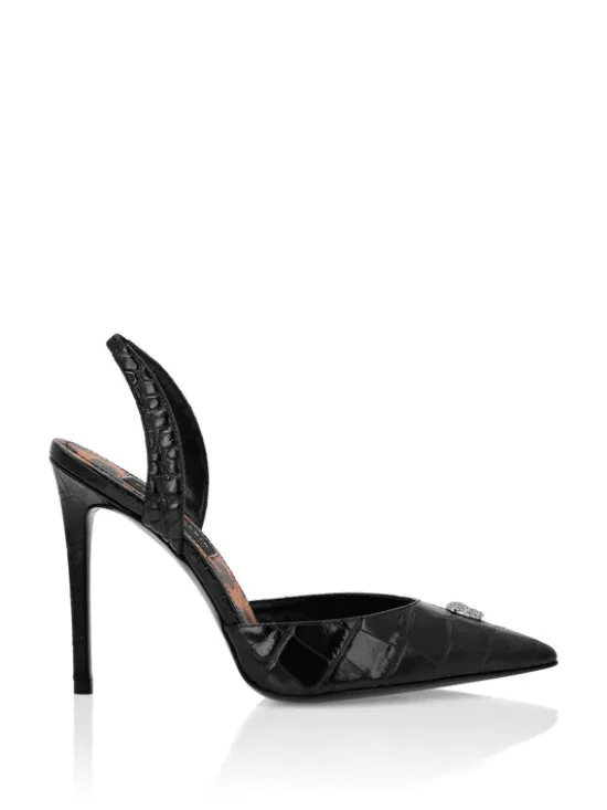 PHILIPP PLEIN Czółenka 9399 Czarny