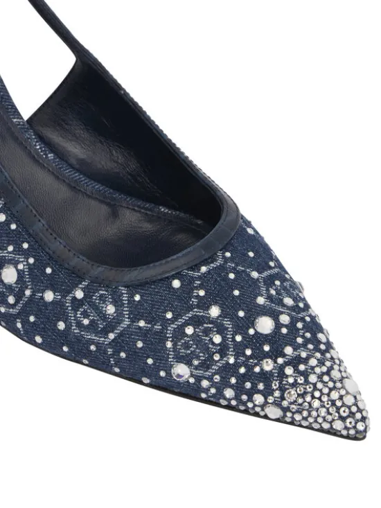 PHILIPP PLEIN Czółenka 29768 Niebieski jasny