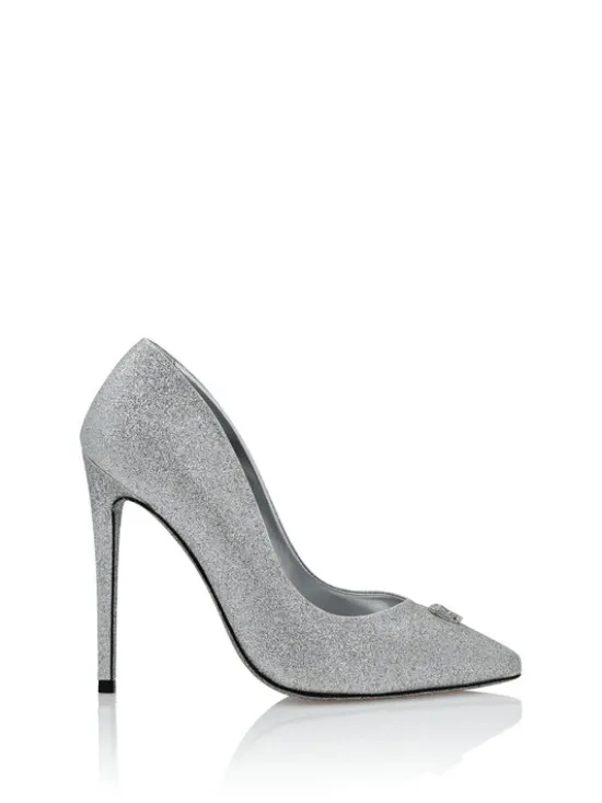 PHILIPP PLEIN Czółenka 9291 Srebrny