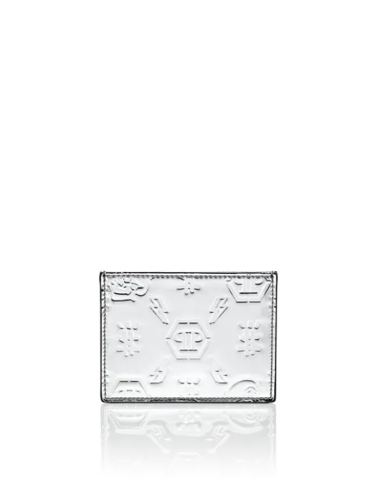 PHILIPP PLEIN Etui na karty kredytowe 8263 Srebrny