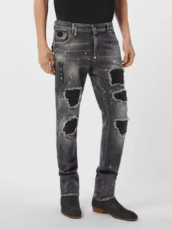 PHILIPP PLEIN Jeansy 26873 Czarny Skinny Fit