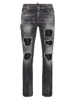 PHILIPP PLEIN Jeansy 26873 Czarny Skinny Fit